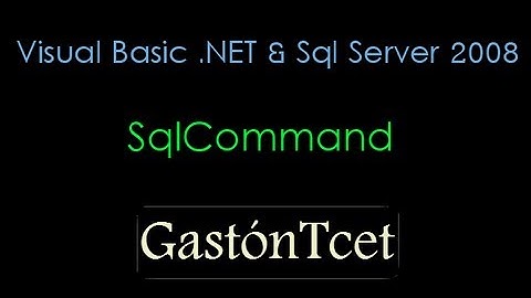 vb.net & sql server 2008 || SqlCommand