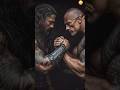 The rock vs roman reigns arm wrestling #animation #youtubeshort #viral #wwe #therock #romanreigns