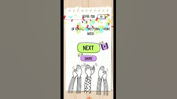 BRAIN TEST : TRICKY PUZZLE LEVEL 128 - WHERE DOES BEE HONEY COME FROM?