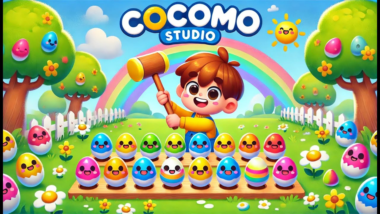 Изучаем цвета с помощью яиц | Развивающее видео для детей «Раскрась яйцо-сюрприз»