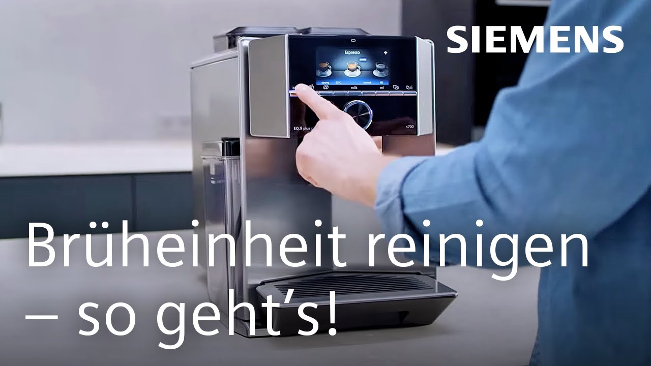 Siemens Kaffeevollautomat Geht Nicht Mehr An EQ. 9 plus Kaffeevollautomat: Brüheinheit reinigen | Siemens