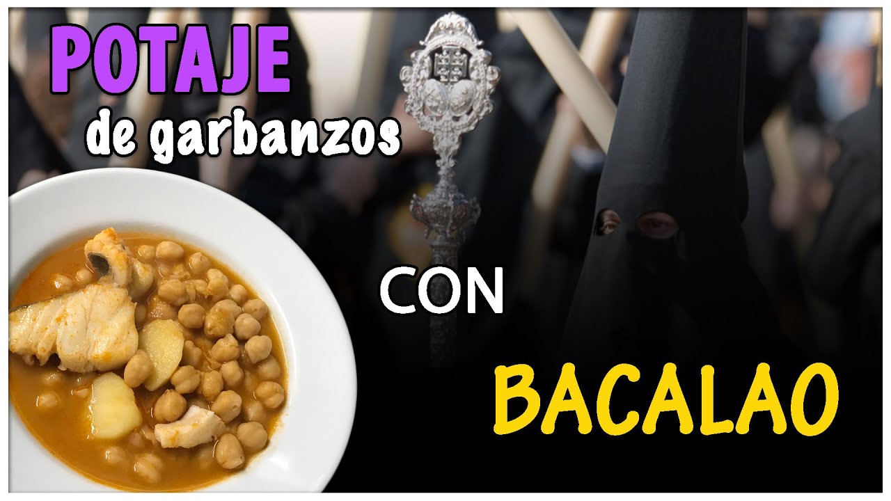 Potaje de vigilia con garbanzos y bacalao
