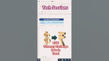 How to get current Currency exchange rate in Excel