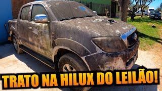 TRATO NA HILUX DO LEILÃO MAIS DE 10 ANOS PARADA!