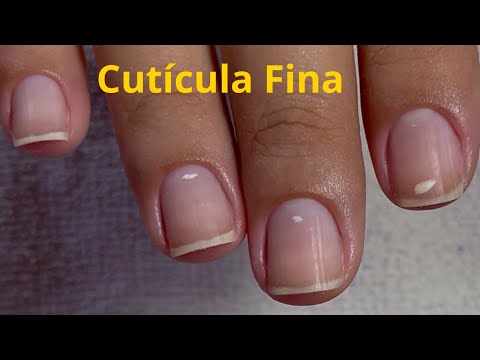 Tirando cutícula fina