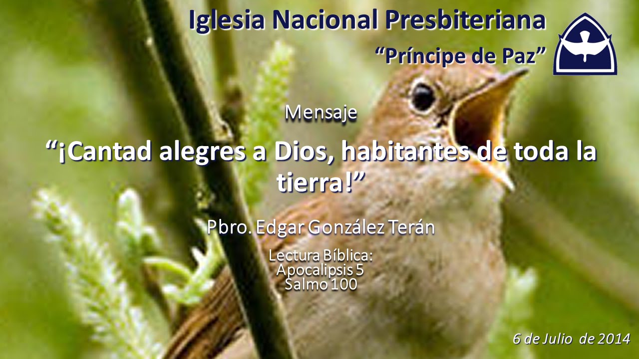 Cantad alegres a Dios, habitantes de toda la tierra - YouTube