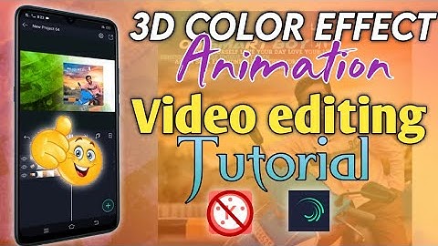 Trending 3D Color Effect Animation video Tutorial || Alight Motion|| Trending 3D Effect tuorial