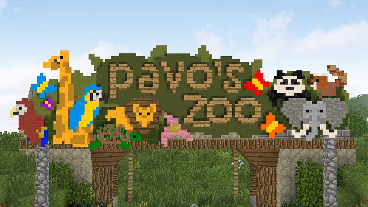 Minecraft Speedbuild - Speedy DaVincing - Zoo Entrance! - YouTube