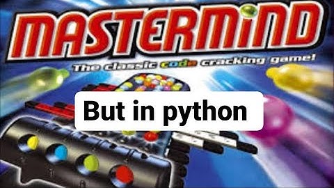 (INSANE) Mastermind Programming Project Presentation CSC1024