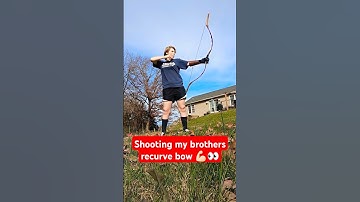 First time stringing a recurve bow 👀 #fypシ゚ #fyp #viral #archery #sports #tiktok #comedy #strength