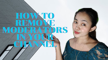HOW TO REMOVE MODERATORS IN YOUR YT CHANNEL USING Cellphone || #SHORT