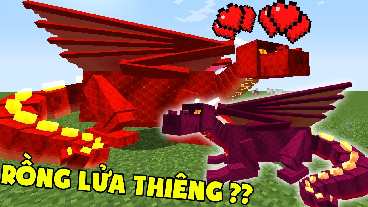 Minecraft Thần Rồng #11 : Cặp Đôi Rồng Lửa Thiêng - YouTube