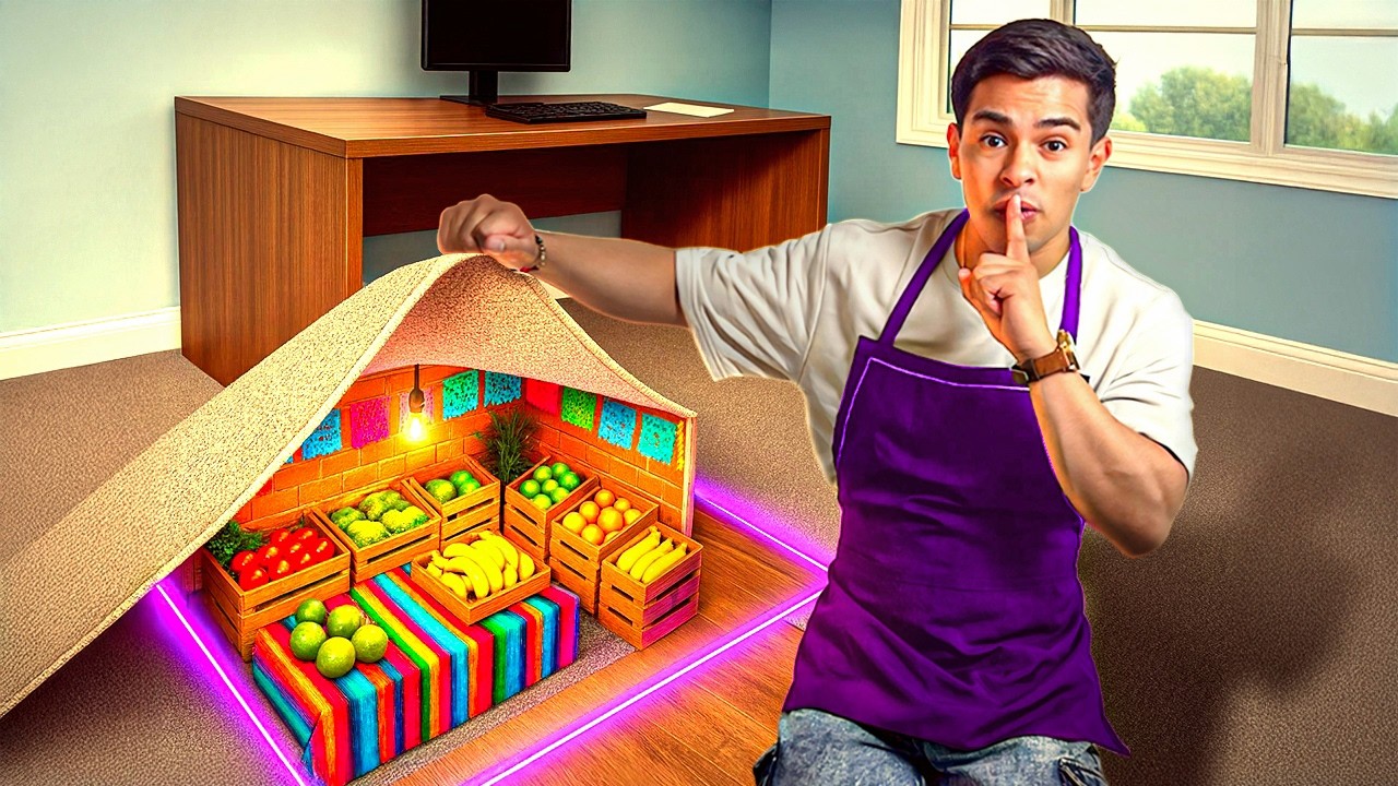 CONSTRUÍ un TIANGUS SECRETO en mi OFICINA