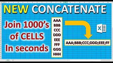 Concatenate multiple cells quickly - learn in 2 minutes how to combine cells with commas & spaces
