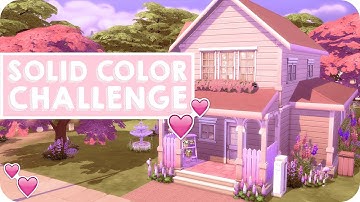 SOLID COLOUR BUILD CHALLENGE | Sims 4 House Building