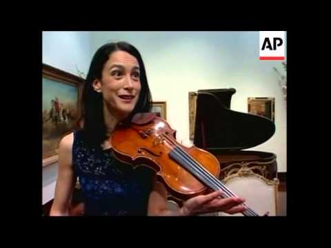 Preview to auction of rare Stradivarius violin