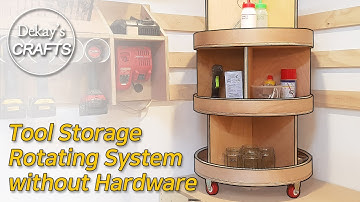 Rotating Tool Stand without Hardware [woodworking]