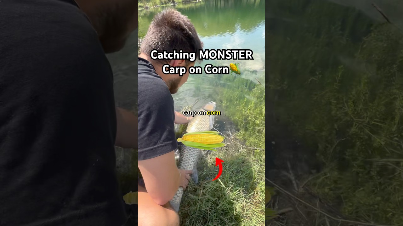 Catching MONSTER carp on CORN🌽 