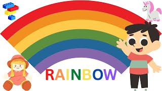 Kids vocabulary - Color - color mixing - Rainbow colors - English educational video