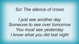 Balzac - The Silence Of Crows Lyrics