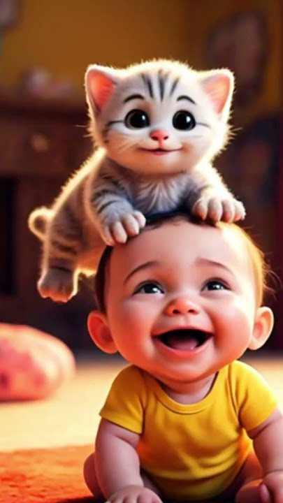baby laugh #funny #cuteanimal #funnytrynottolaughchallange #baby #animals #funnypets #cute