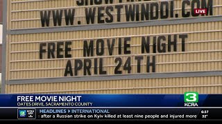 Free drive-in movie night offered in Sacramento County