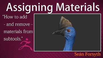 How to add and remove Materials to objects in ZBrush