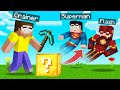 Open LUCKY BLOCKS = SPAWN SUPERHEROES In MINECRAFT!