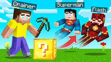 Open LUCKY BLOCKS = SPAWN SUPERHEROES In MINECRAFT!