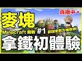 Minecraft 拿鐵的麥塊初體驗 天呀方塊世界！Ft.尼亞斯 直播玩遊戲 PC【我不喝拿鐵 遊戲實況】