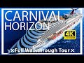 Carnival horizon  full walkthrough  ship tour  review  amazing for kids  carnival cruise lines