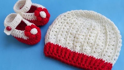 Crochet Baby Beanie Hat Tutorial/ Easy Crochet Baby Hat & Dress/ Crochet Hat friendly tutorial