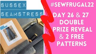 #SewFrugal22 Day 26 & 27 Prize Reveal