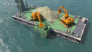 3D Animation for a Proposed Work Sequence in Reclamation works using Caissons