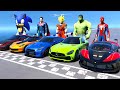 Team Superheroes Race Challenge with Supercars competition #3 (Funny Contest) - GTA V Mods