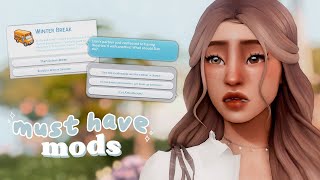 40  must have sims 4 mods that add realistic & fun gameplay ♡