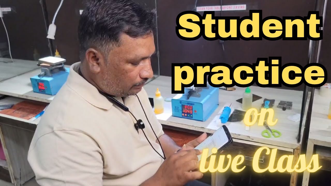 📱 Student Practice on Live Class | Screen Fixer Institute | Mobile Repairing Training Delhi