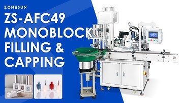 ZONESUN ZS-AFC49 Automatic Nail Polish Cosmetic Filling and Capping Machine