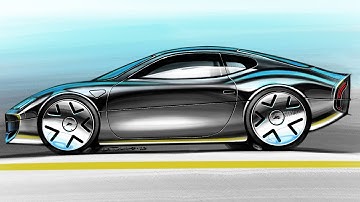 Draw A Car In Side View Time Lapse