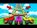 SHINCHAN AND FRANKLIN TRIED THE IMPOSSIBLE BUMPY CURVY ROAD PARKOUR CHALLENGE GTA 5