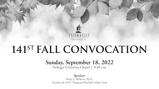 2022 Fall Convocation with speaker Dr. Harry L. Williams.