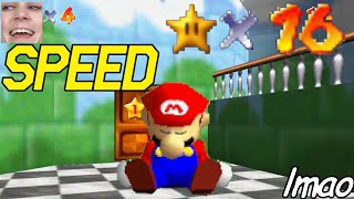 16 Stars in Super Mario 64