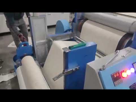 Paper Embossing Graining Machine demonstration video