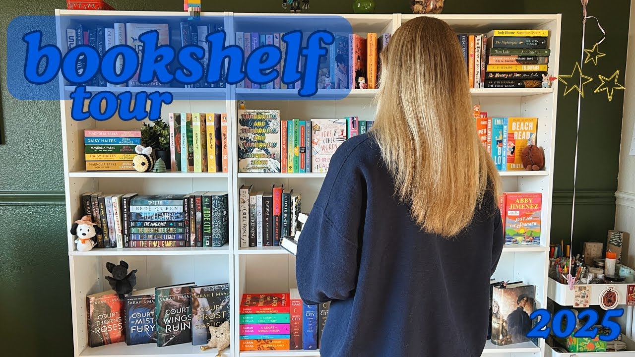 bookshelf tour 📖⭐️☕️ *reorganize my bookshelves with me* - YouTube