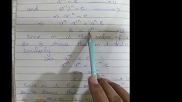 Show that in a group G, orders or element and its inverse are same.