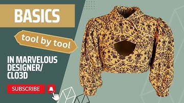 Sewing tools: Marvelous Designer Beginner Tutorial Tool-by-Tool