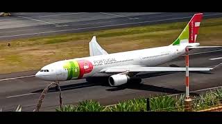 ✈️😍 MAGNÍFICA DESCOLAGEM DO BIG BOY TAP A330-202. Aeroporto da Madeira.