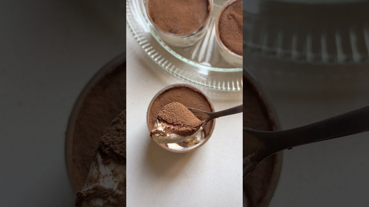 Tiramisu cups 🍫 حلي أكواب التيراميسو