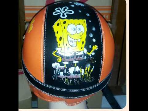 jual helm anak retro sponge bob jual helm anak retro sponge bob