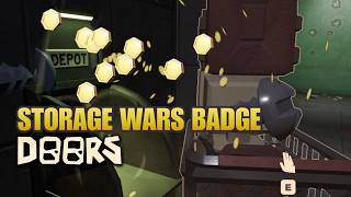 STORAGE WARS - How To Get THE RAREST Badge [DOORS - The Stairwell]